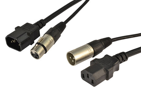 IEC & XLR kombikabel (3m)
