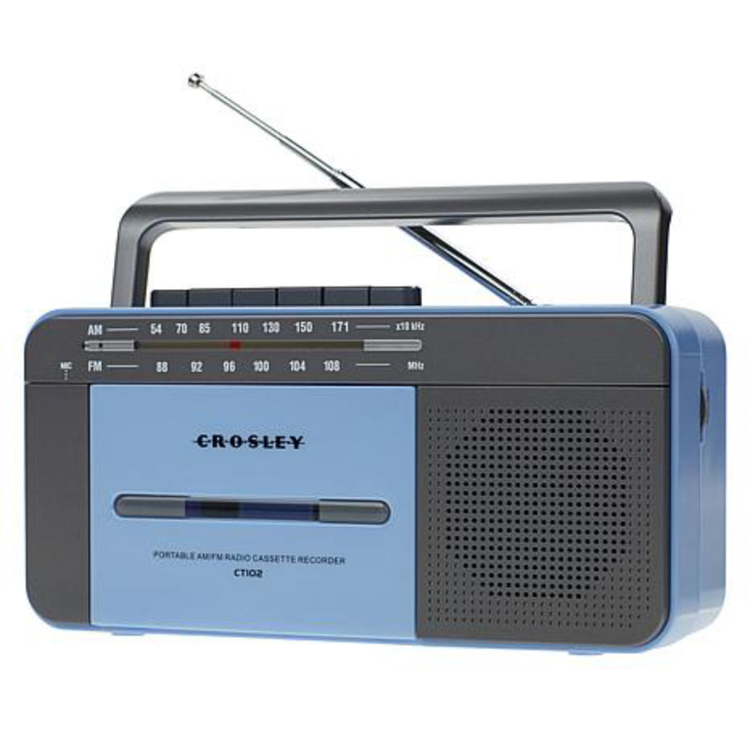 Crosley - Kassettspelare (Blå)
