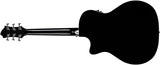 Hagstrom Siljan II Grand Auditorium Western Guitar (svart)