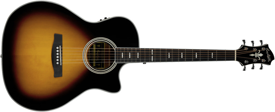 Hagstrom Siljan II Grand Auditorium Western Guitar ( Tobacco )