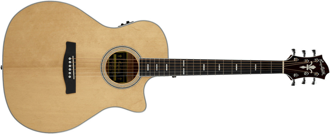 Hagstrom Siljan II Grand Auditorium Western Guitar (naturlig)