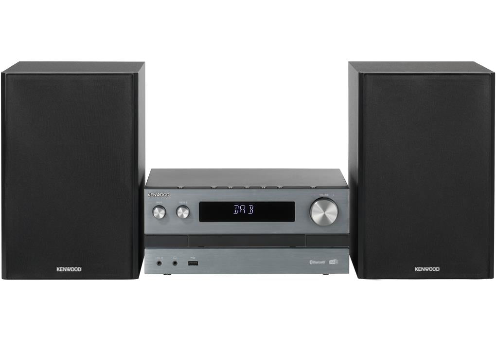 Kenwood M-918DAB-H Minisystem med Bluetooth och DAB+ (Aluminium)