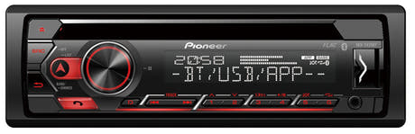 Pioneer DEH-S420BT 1-DIN bilstereo med CD, Bluetooth och USB