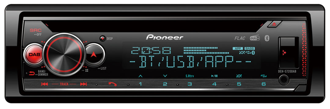 Pioneer DEH-S720DAB Bilradio med Bluetooth , DAB+ Radio