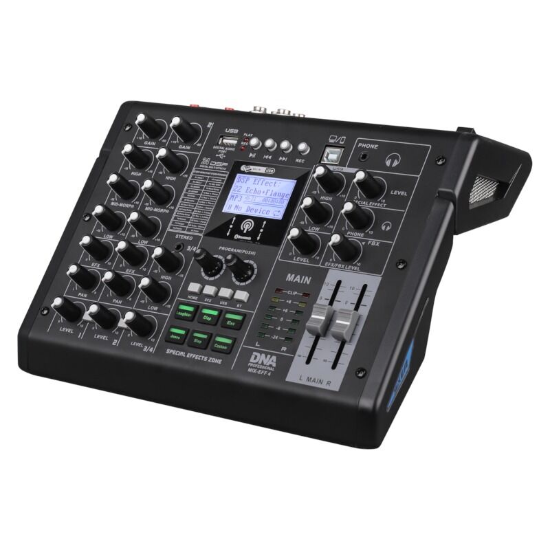 DNA MIX-EFF 4 kanaler, Bluetooth, USB & DSP