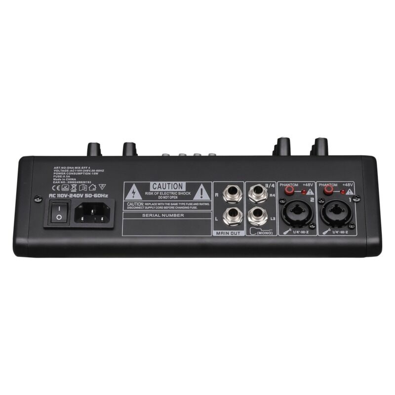 DNA MIX-EFF 4 kanaler, Bluetooth, USB & DSP