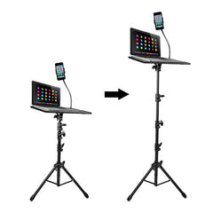 Laptop- och projektorstativ med smartphonehållare