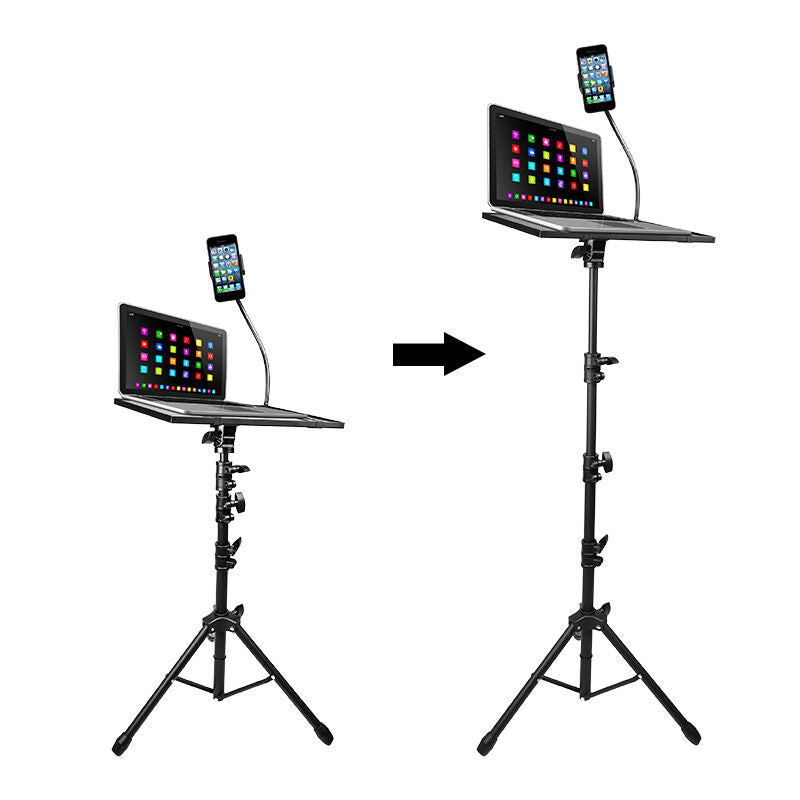 Laptop- och projektorstativ med smartphonehållare