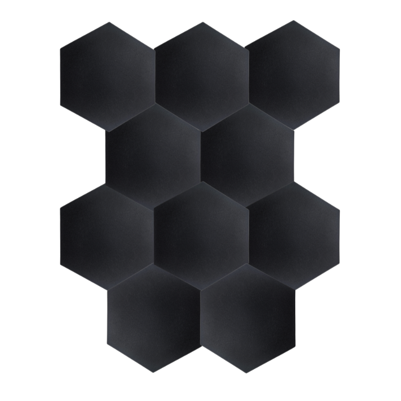 DNA AM3 BK Akustikpaneler 10 st Svart Hexagon