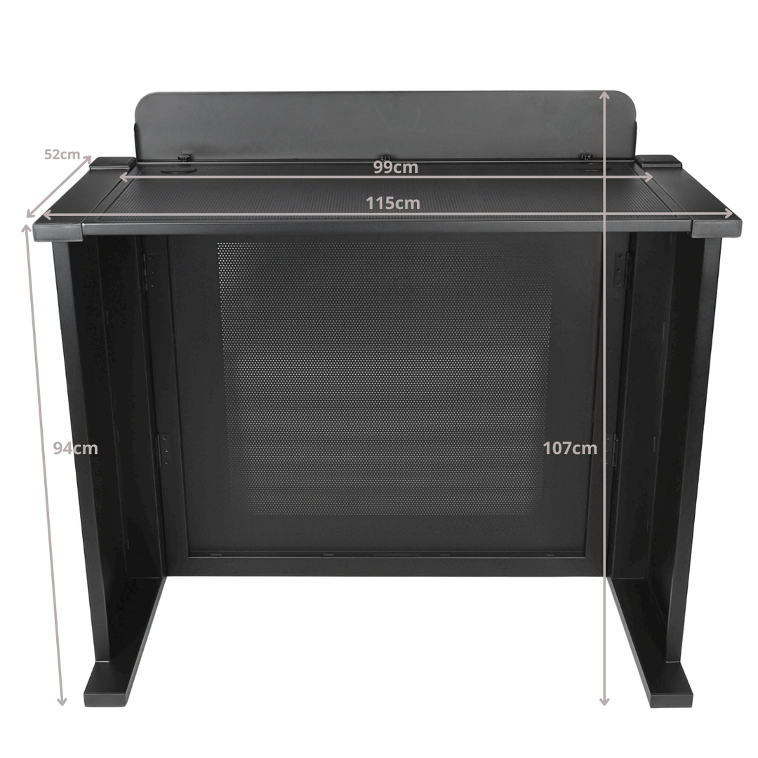 DNA DJ BOOTH MESH BK DJ-stativ, svart