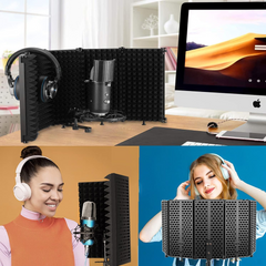 Mikrofoner reflektionsfilter för studio och podcast