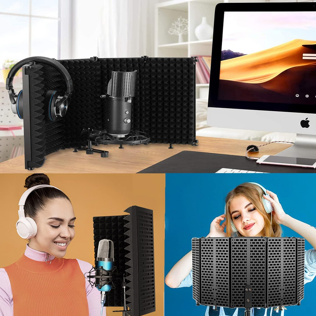 Mikrofoner reflektionsfilter för studio och podcast