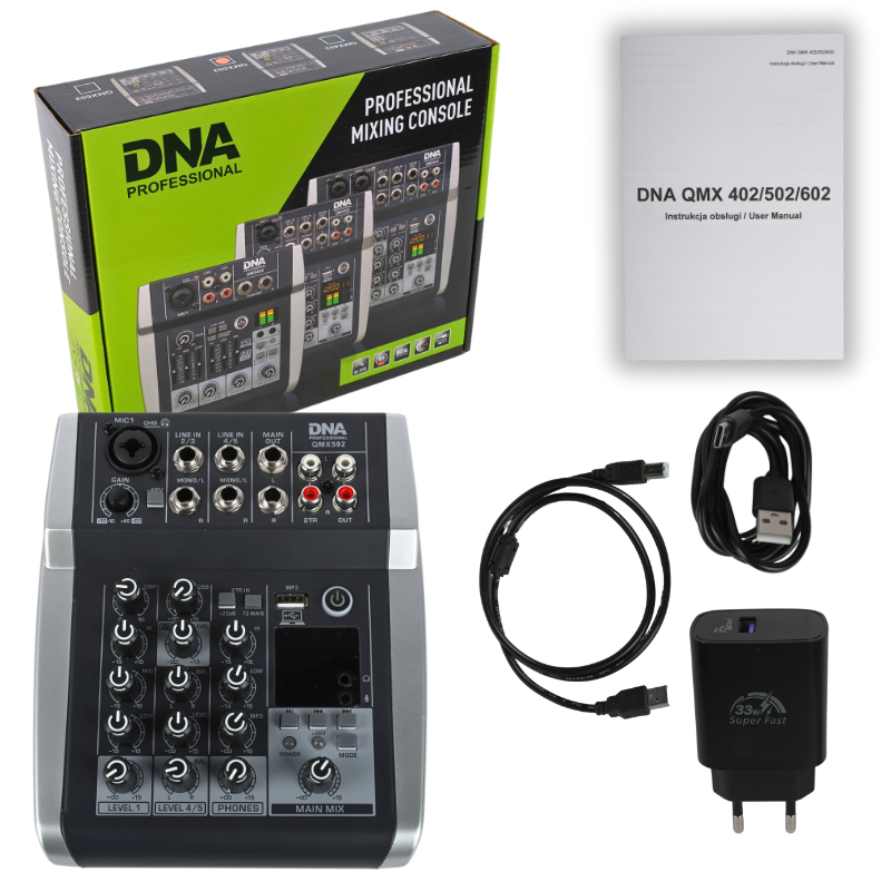 DNA QMX502 Ljudmixer 5 Kanaler