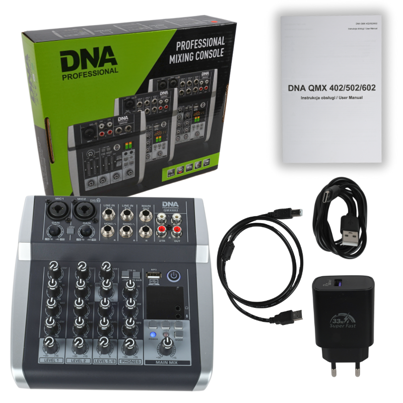 DNA QMX602 Ljudmixer 6 Kanaler