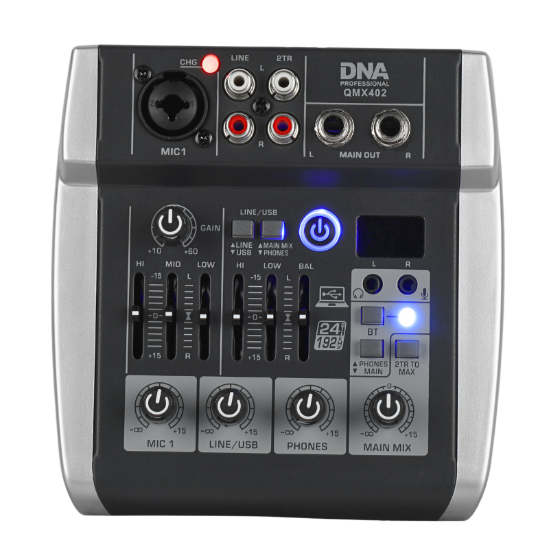 DNA QMX402 ljudmixer 3 kanaler och Bluetooth