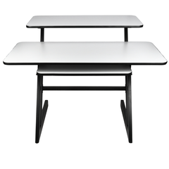 Skrivbord med hyllor och utdrag för keyboard (120 cm)