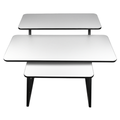 Skrivbord med hyllor och utdrag för keyboard (120 cm)