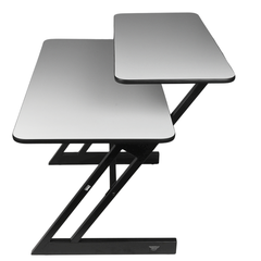 Skrivbord med hyllor och utdrag för keyboard (120 cm)