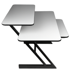 Skrivbord med hyllor och utdrag för keyboard (120 cm)