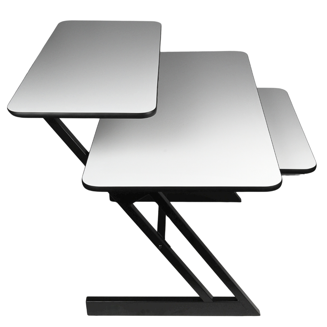 Skrivbord med hyllor och utdrag för keyboard (120 cm)