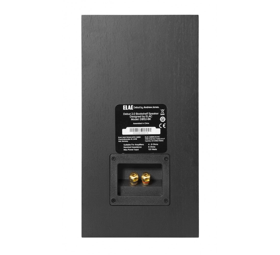 Elac Debut B5.2 bokhylla högtalarset (svart)