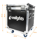 Flightcase till 2 x Evolights Lumeno