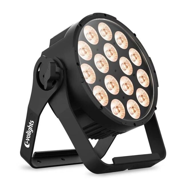 Evolights Glacier 18 LED PAR IP65 – 18x12W RGBWA-UV scen-spot