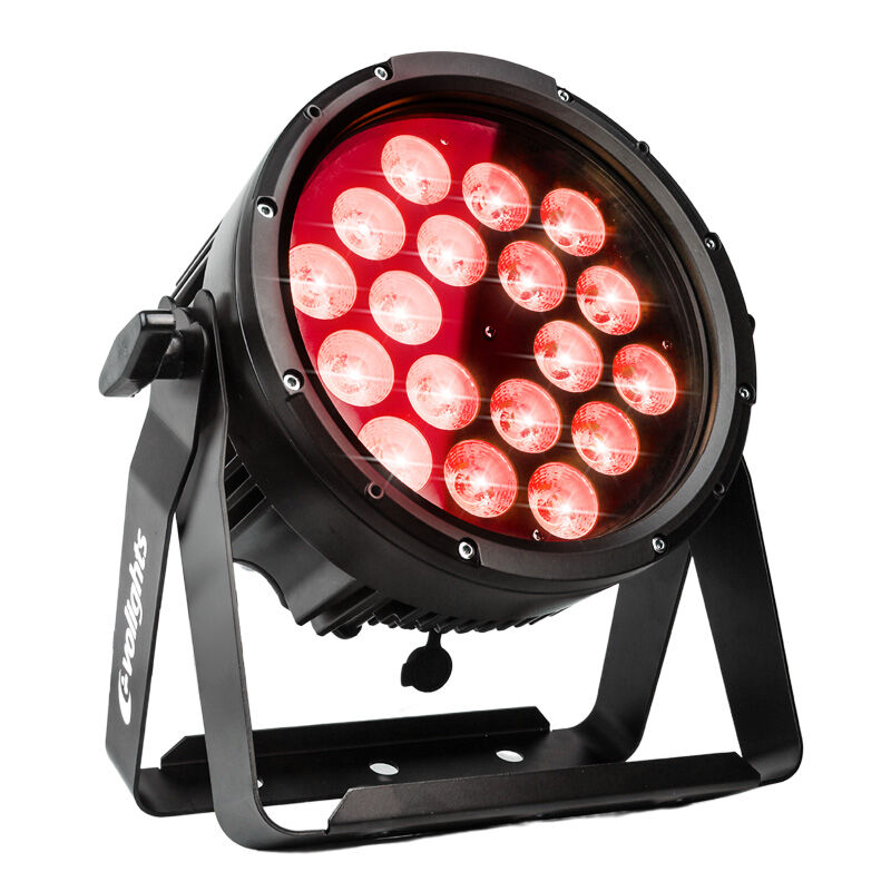 Evolights Glacier 18 LED PAR IP65 – 18x12W RGBWA-UV scen-spot