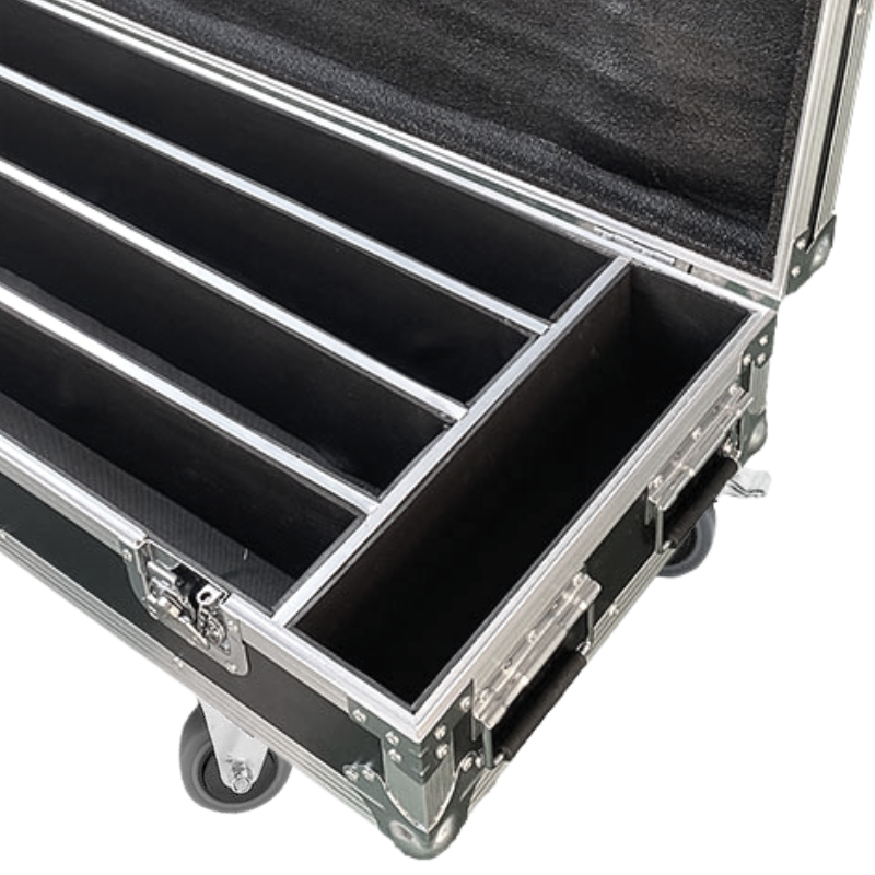 Flightcase för 4 x Evolights Glaze Bar