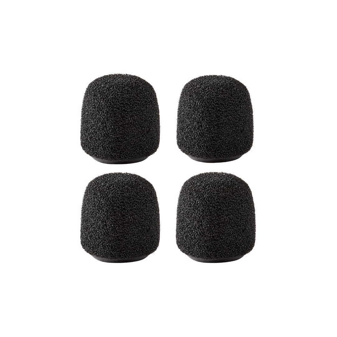 Shure RK187WS-B vindhætte (sort, 4-pak)