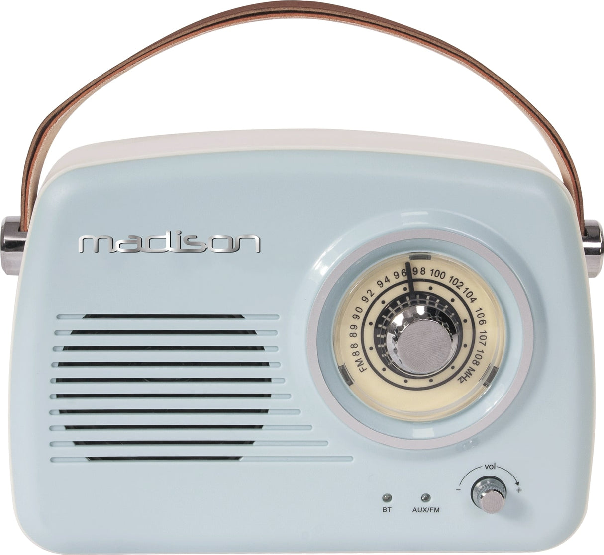 Madison Retro Radio med Bluetooth (ljusblå)