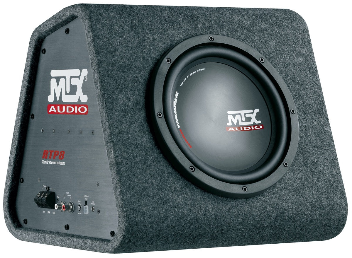 MTX RTP8 aktiv subwoofer med inbyggd klass-D-förstärkare (8")