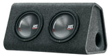 MTX RTP8x2 aktiv subwoofer med inbyggd klass-D-förstärkare (2x8")