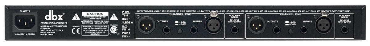 DBX 266XS 2-kanals Kompressor / Gate