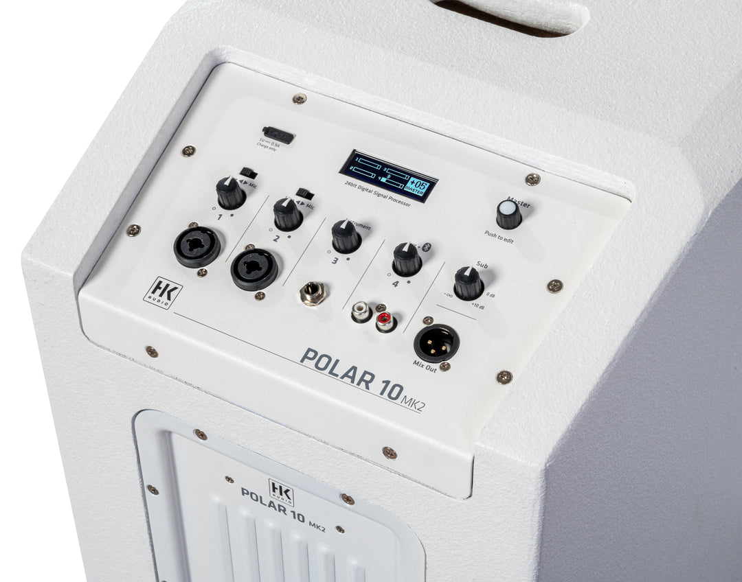 HK Audio Polar 10 MK2 - Stolphögtalare (Hvid)
