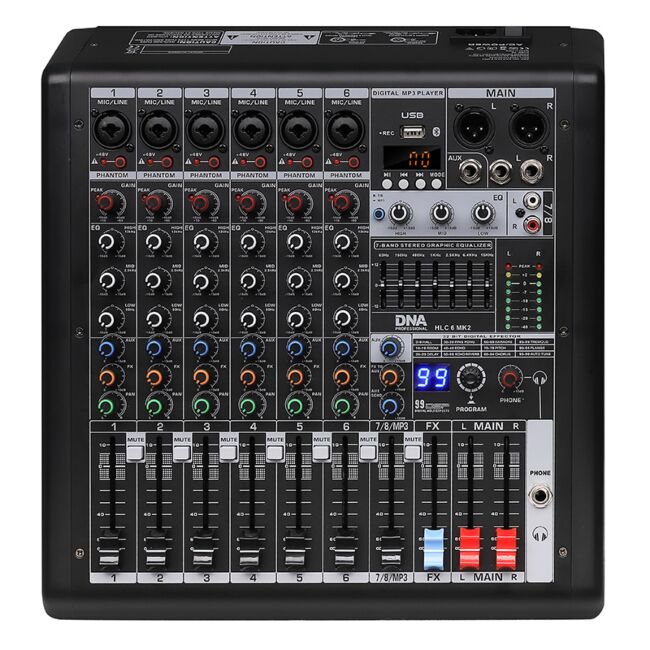 DNA HLC 6 MK2 analog ljudmixer med 6 kanaler U