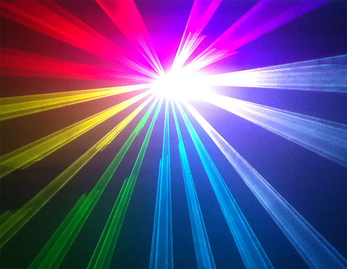 Ibiza laserljus med DMX (RGB, 500MW)