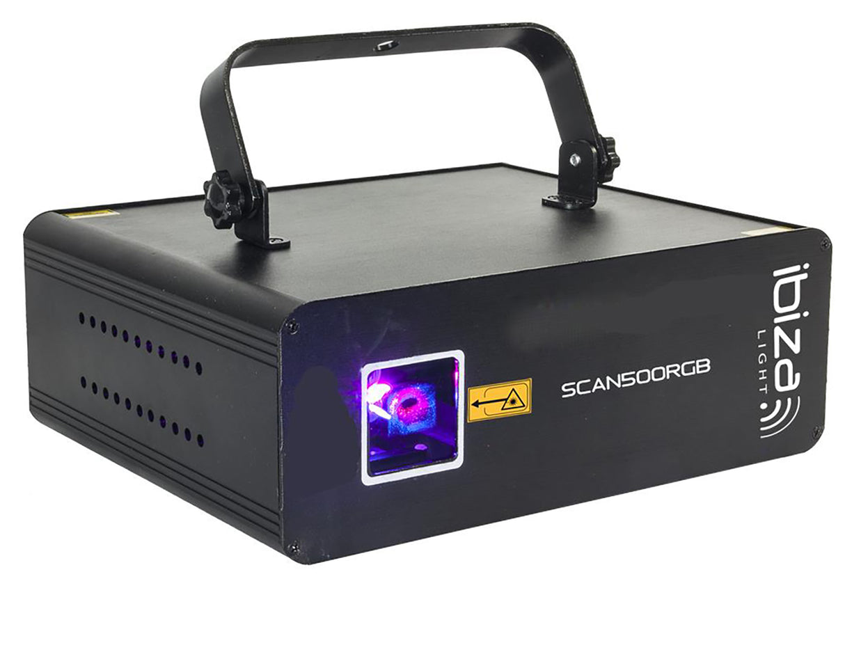 Ibiza laserljus med DMX (RGB, 500MW)