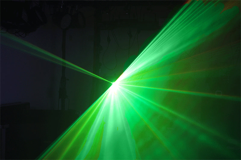 Ibiza laserljus med DMX (grön, 60MW)