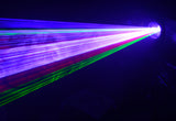 Ibiza laserljus med DMX och ILDA (RGB, 1100MW)