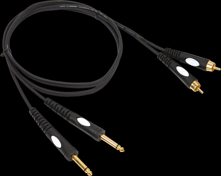 BST Phono till 6,3 mm jackadapterkabel (3 m)