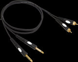 BST Phono till 6,3 mm jackadapterkabel (3 m)