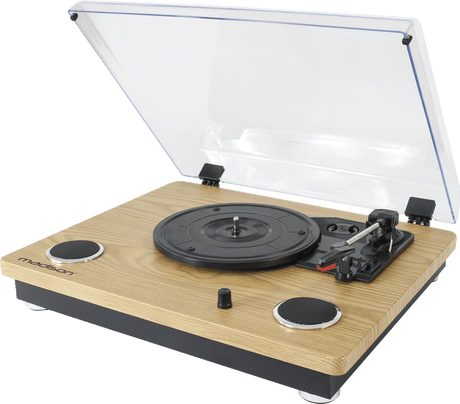 Madison skivspelare med USB & Bluetooth (trä)