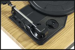 Madison skivspelare med USB & Bluetooth (trä)
