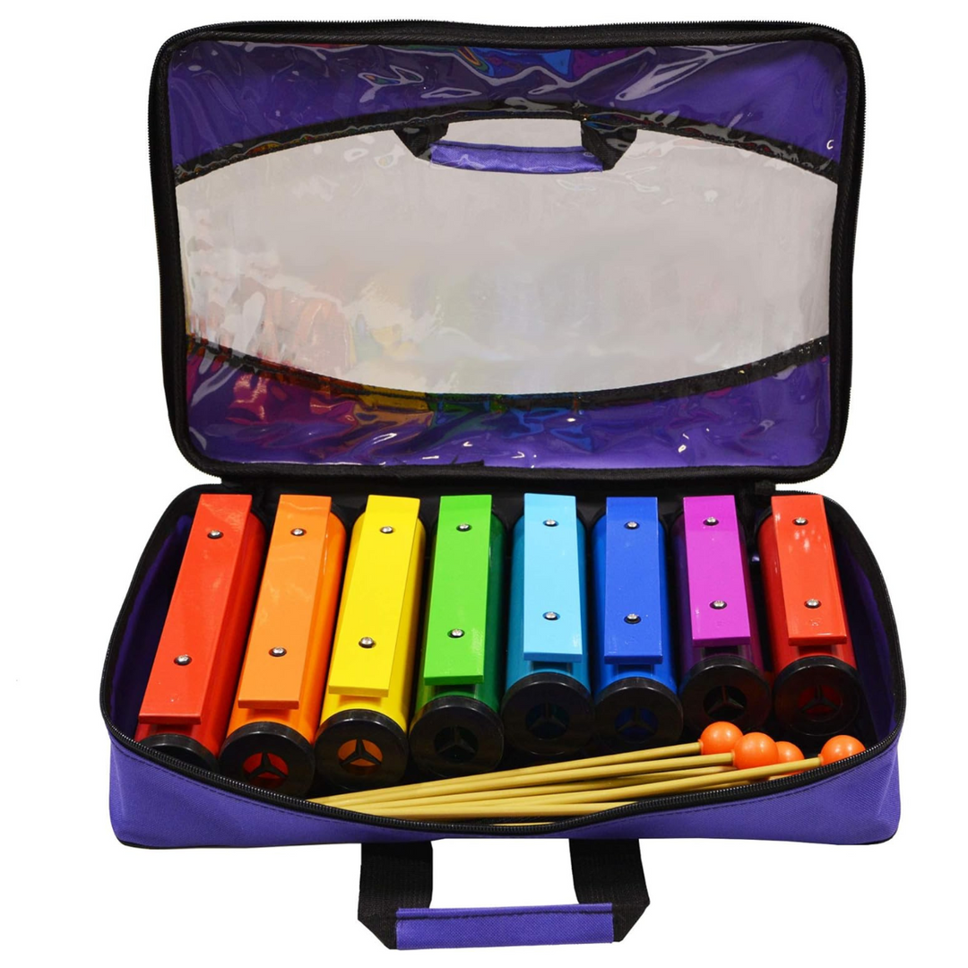 V-Tone TB8 resonansklockor – 8 diatoniska färgade toner
