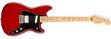 Fender Player Duo-Sonic elektrisk gitarr (Crimson Red Transparent )
