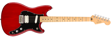 Fender Player Duo-Sonic elektrisk gitarr (Crimson Red Transparent )