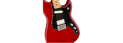 Fender Player Duo-Sonic elektrisk gitarr (Crimson Red Transparent )