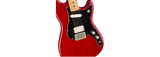 Fender Player Duo-Sonic elektrisk gitarr (Crimson Red Transparent )