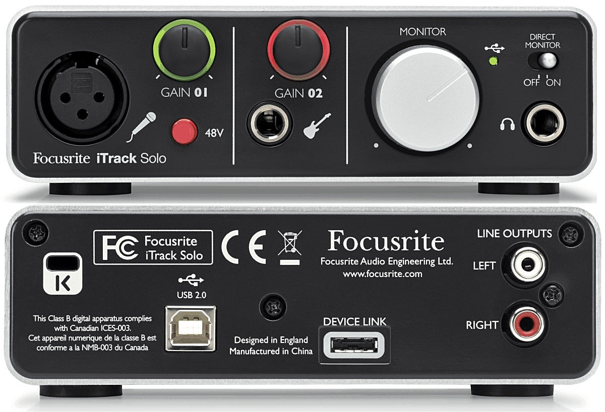 Focusrite iTrack Solo Lightning ljudkort